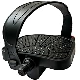 YBEKI Pro-Grade Exercise Bike Pedals - 9/16" &amp; 1/2" Spindle, Adjustable Straps | Fits Peloton/Schwinn/Spin Bikes, Anti-Slip, 500lb Capacity