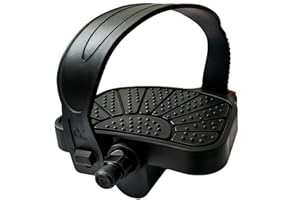 YBEKI Pro-Grade Exercise Bike Pedals - 9/16" & 1/2" Spindle, Adjustable Straps | Fits Peloton/Schwinn/Spin Bikes, Anti-Slip, 500lb Capacity