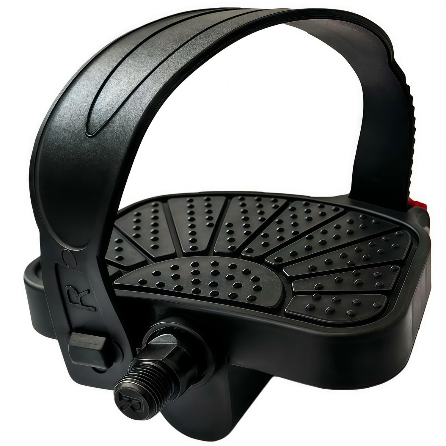 Photo 1 of YBEKI Pro-Grade Exercise Bike Pedals - 9/16" & 1/2" Spindle, Adjustable Straps | Fits Peloton/Schwinn/Spin Bikes, Anti-Slip, 500lb Capacity (1/2"?12.58mm) Spindles