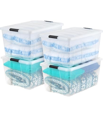 Heavy Duty Clear Tote Bag – X-Large Storage Bin With Zipper & Reinforced Handles – For Home, Travel, Garage Organization