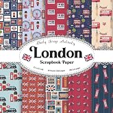 London Scrapbook Paper: Great Britain Paper For Scrapbooking, Double Sided Craft Paper for Gift Wrapping, Decoupage, Junk Journaling and Card Making, ... Bus) DIY and kids, Paper Size 8.5" x 8.5"