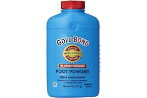 Gold Bond Foot Powder Medicated 4 Ounce (118ml) (2 Pack)