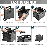 NORTHERN STONE Folding Shopping Trolley Cart with Telescopic Alu Handle view 3
