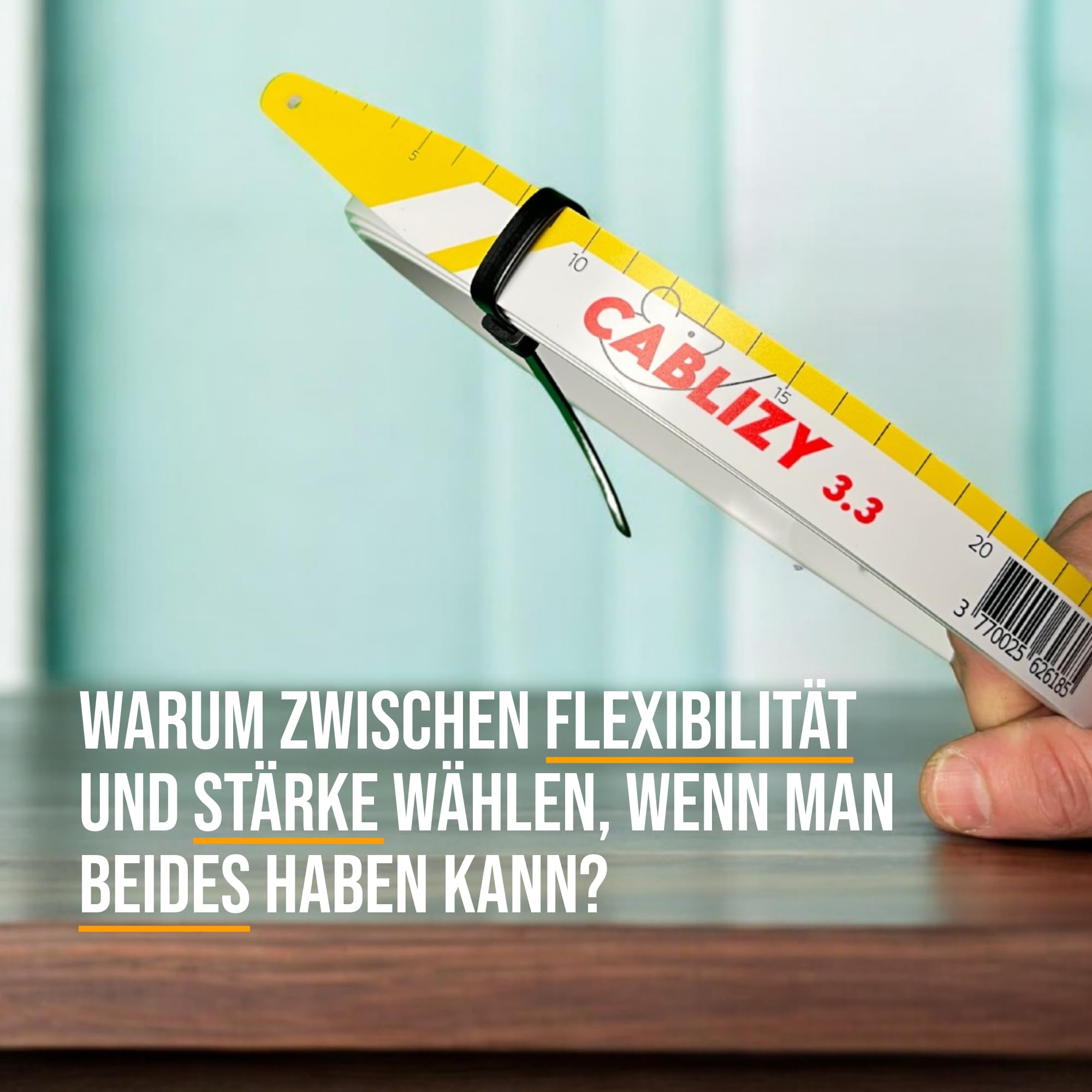 Cablizy Kabeleinziehhilfe 3m | Flexibles Kabel Einziehband für Elektriker & Handwerker | Werkzeug für Kabeldurchzug in Leerrohren, Decken, Wänden & engen Bereichen 6