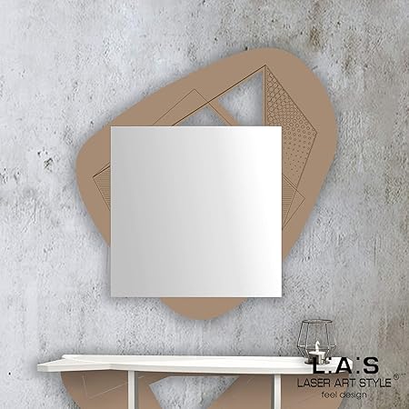 Las Laser Art Style Specchiera Da Parete Moderna Per