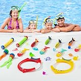 Mactoou Dive Sticks 24 Pcs Pool Toys with Storage Bag for Kids view 5
