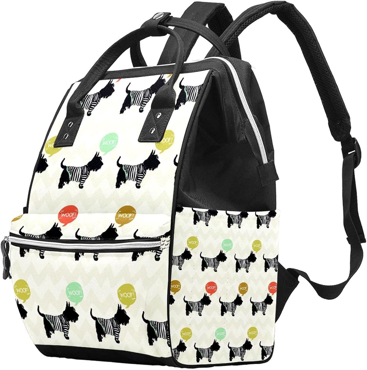 Sketchy Dogs Diaper Bag Mummy Backpack Large Capacity Baby Bag Multi