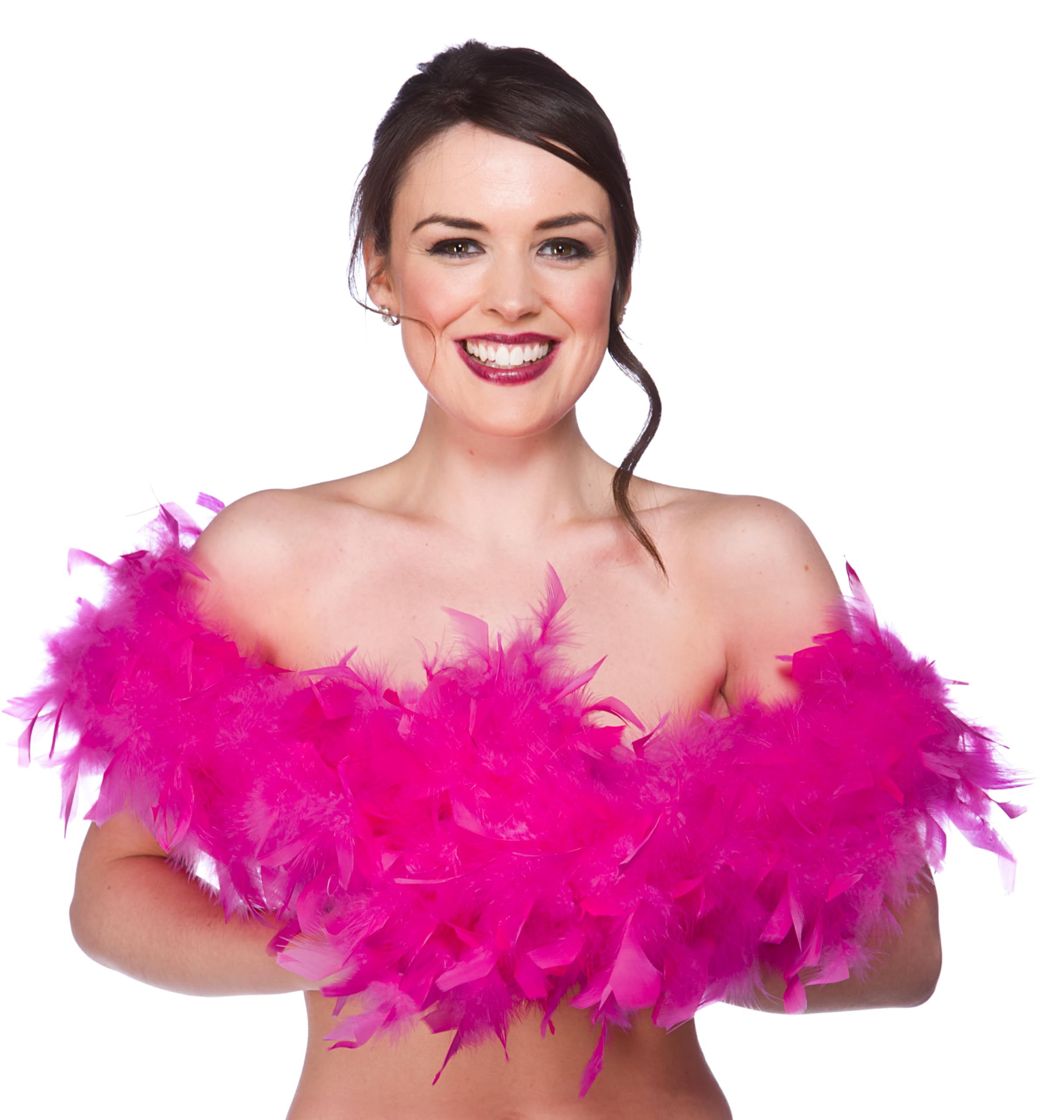 Wicked Costumes Adult Unisex Feather Boa Fancy Dress Accessory - Hot Pink