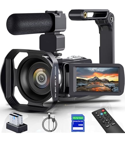 Amazon.com : 8K Video Camera Camcorder 88MP UHD WiFi Vlogging