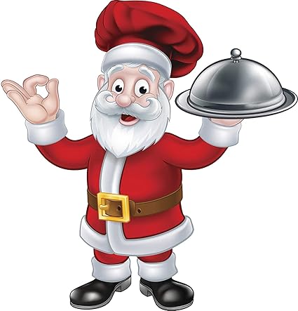 Amazoncom Ew Designs Holiday Chef Santa Claus Cartoon