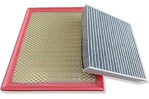 Engine and Cabin Air Filter Kit Fit for 2014-2021 Tundra 5.7L 4.6L, 2014-2022 Sequoia 5.7L (24511 WA10085)