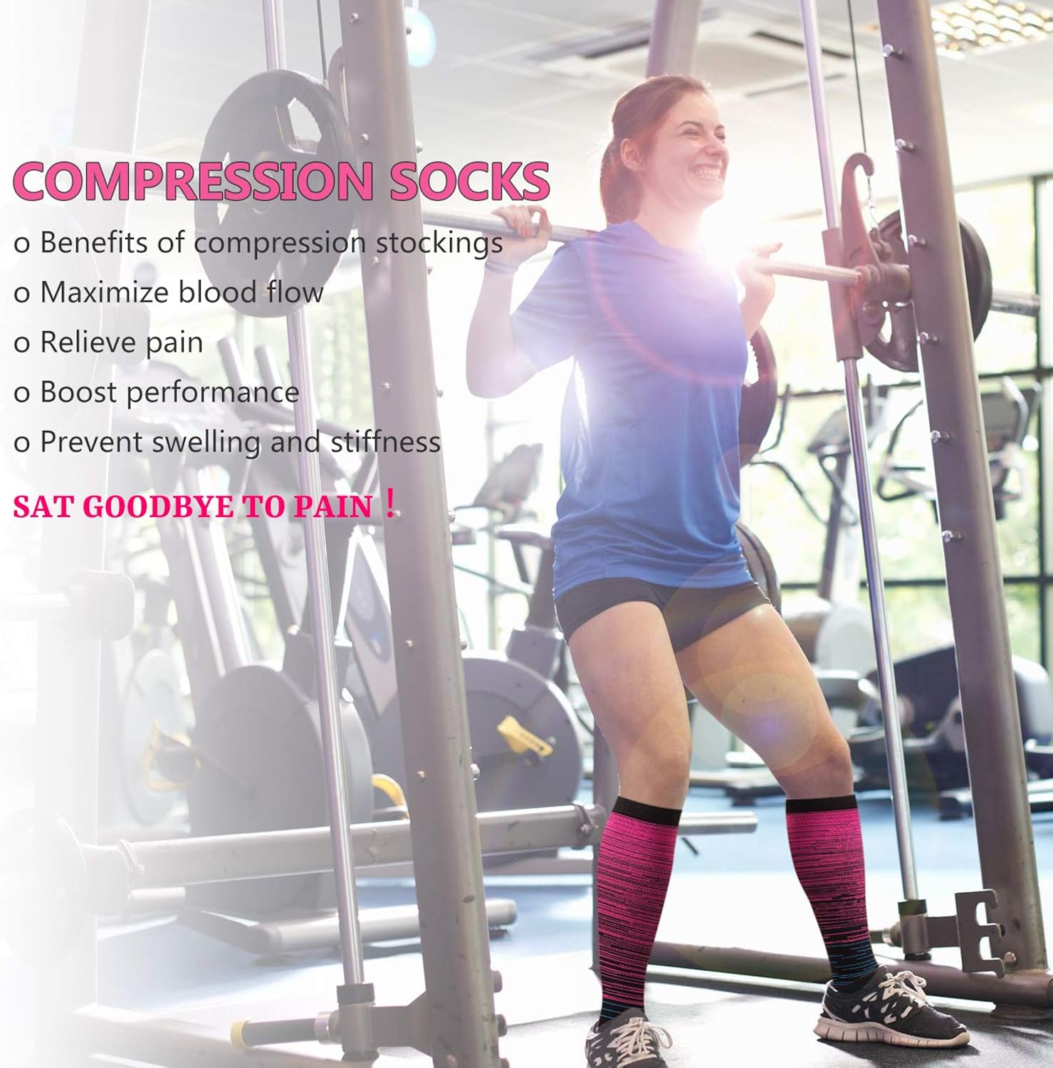 5 Pairs Compression Socks (20-30mmHg) for Men & Women Compression Stockings for Running, Athletic, Travel，Edema，Nurses (L/XL): Clothing