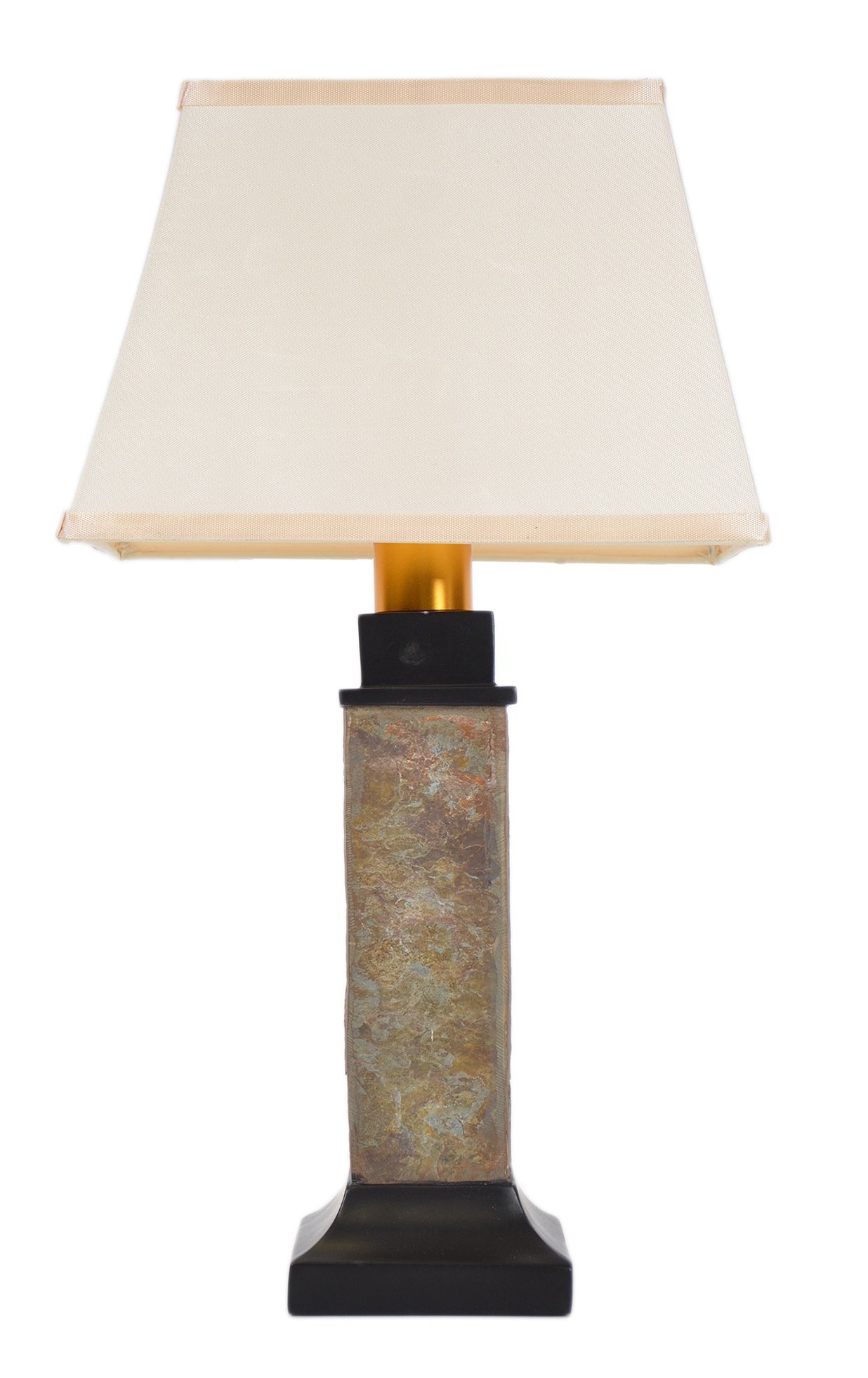 Torch Light ST913B Wireless All Weather Wicker Table Lamp, Natural Slate