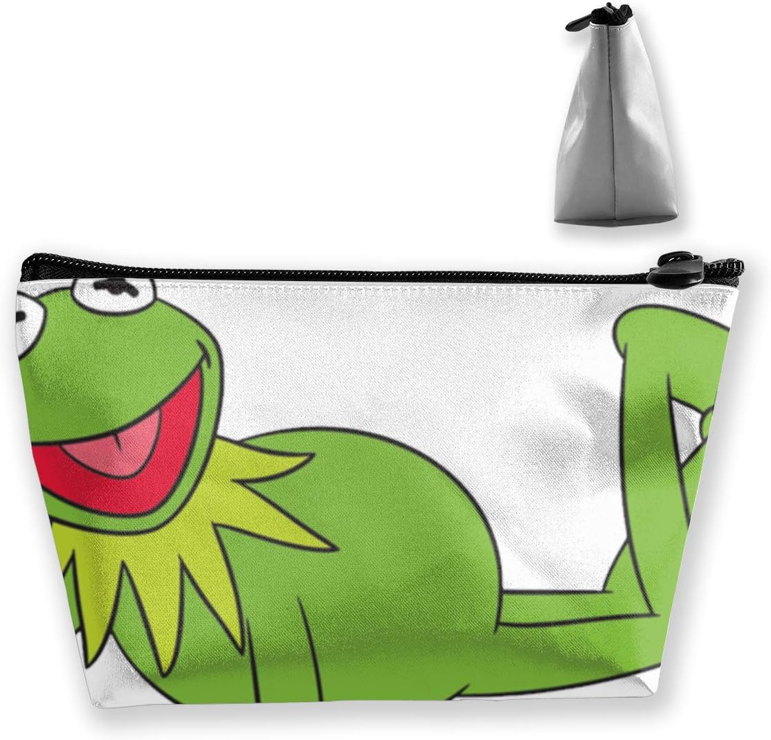 Kermit The Frog Trapezoid Cosmetic Bag Storage Bag Multifunctional Accessory Wallet Storage Bag Travel Outdoor Shopping