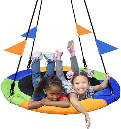 PACEARTH 40'' Saucer Tree Swing Flying 