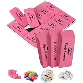Mr. Pen- Pink Pencil Eraser, 12 Pack | Bulk Large Latex Free Block Erasers for School, Office, Art Sketching, Homework, Exams, Clean Smudge-Free Correction