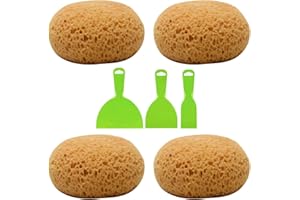 Just E Joy Texture Sponge w/Scraper, Home Decor Drywall Texture Patch Sponge for Wall Texture Repair/Drywall Repair/DIY Paint