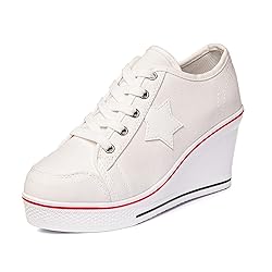 Women's Canvas High-Heeled Shoes Fashion Sneakers