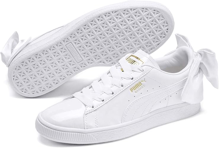 all white puma basket