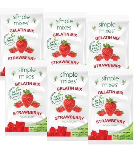 Amazon.com: Simple Mixes Natural, Dye-Free Gelatin Dessert