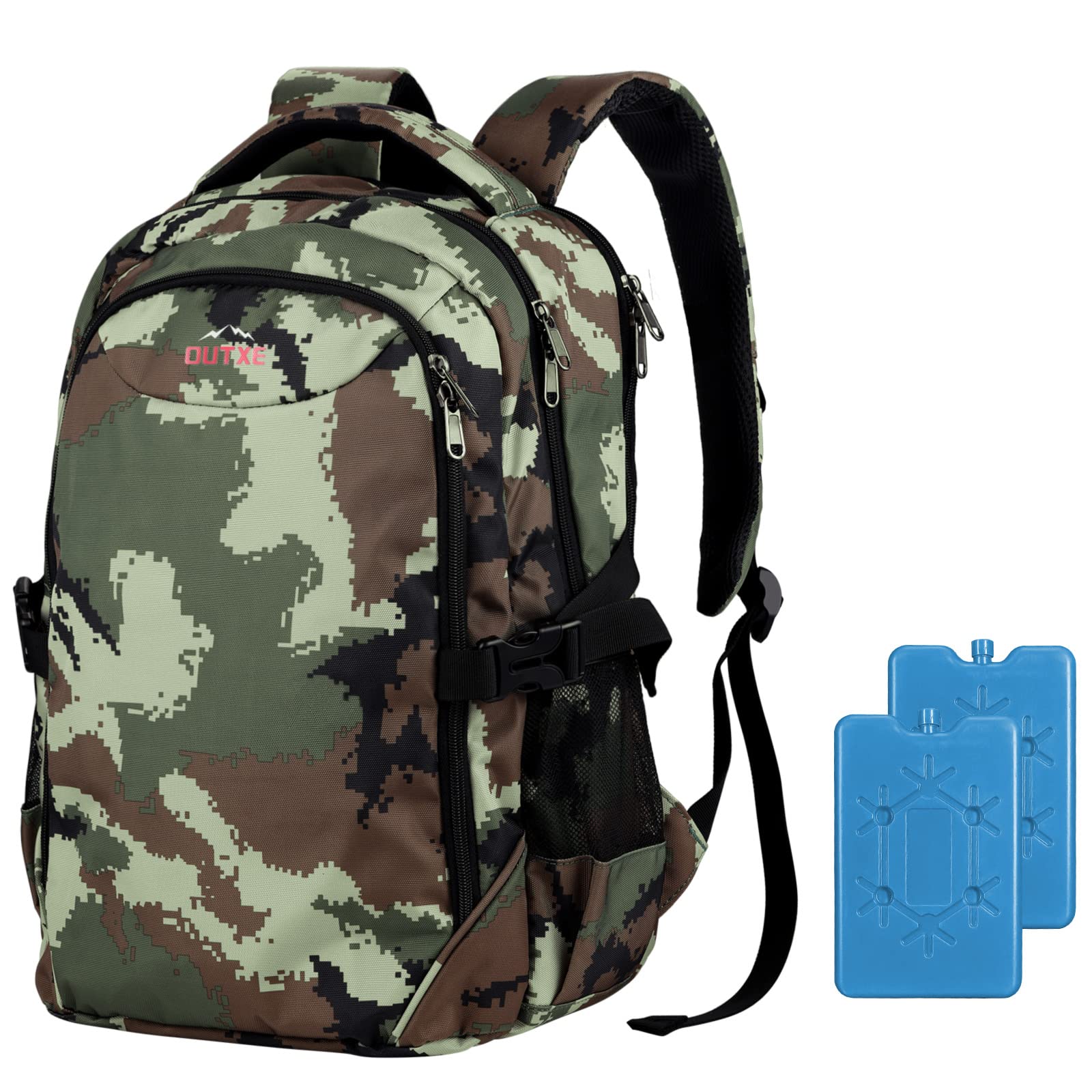 Photo 1 of ***(MISSING ICE PACKS)***OUTXE Cooler Backpack Insulated 22L Lunch Backpack Cooler Bag Daily Backpacks Work and Travel-Camo
