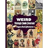Weird Vintage Junk Journal Pages & Ephemera: Over 100 Weird Pieces Featuring Pages, Labels & Ephemera For Scrapbooking, Decou