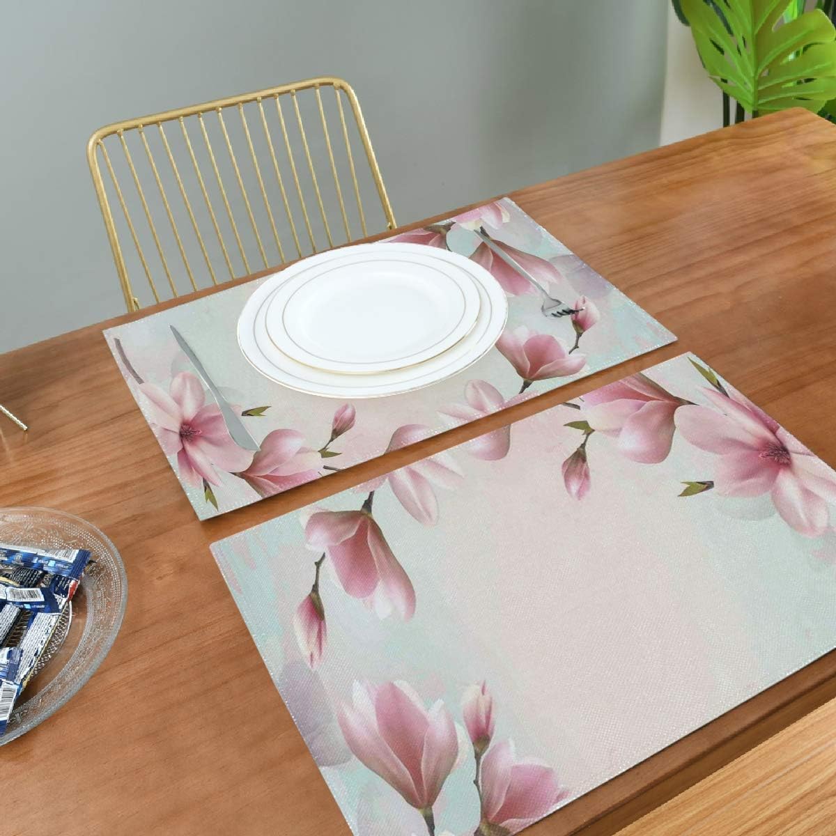 Jacksome Magnolia Placemats Set of 4 HeatResistant
