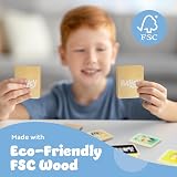 Bluey Wooden Memory Game for Kids – Matching Pairs Colourful Cards Toy view 4