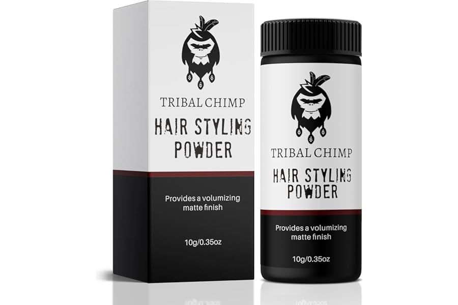 Tribal Chimp Hair Styling Powder for Men & Women – Hair Volumizer & Texture Powder for All Hair Types with Matte Finish – 24H Invisible Hold, Adds Volume & Texture, Non-Sticky and Smells Great – 10g