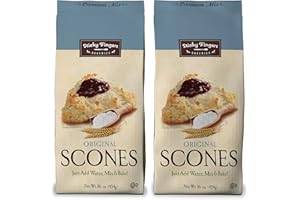 English Scone Mix, Original Flavor by Sticky Fingers Bakeries – Easy to Make English Scones Fresh Baked, Makes 12 Scones (2pk)