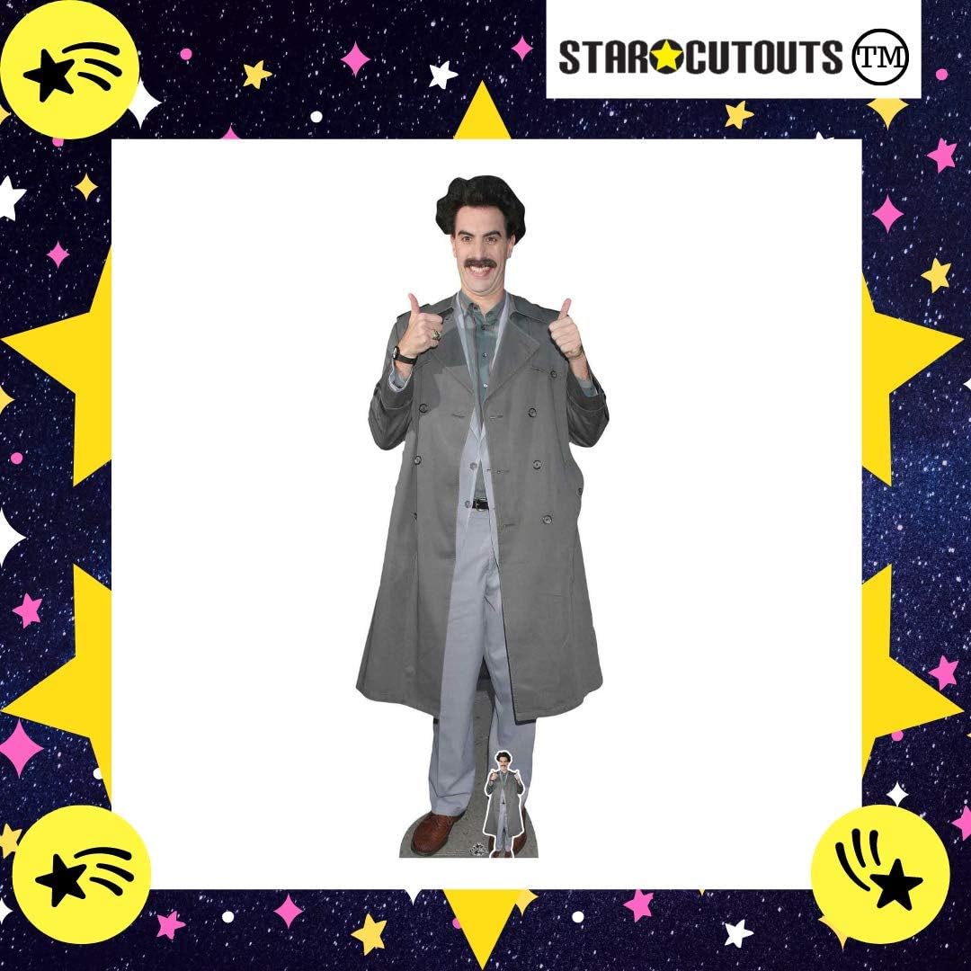 Star Cutouts Ltd CS839 Sacha Baron Cohen Borat Lifesize Cardboard Cutout Free Mini Perfect for Birthdays Gifts - Image 4