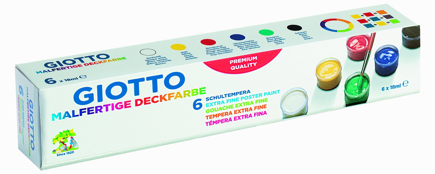 GIOTTO POSTER PAINT 6X18ML