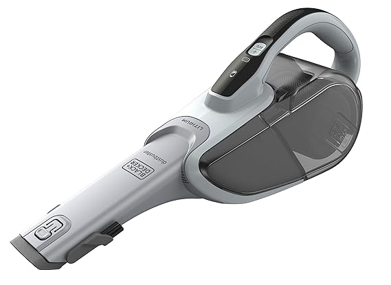 Black und Decker Lithium Dustbuster (mit Cyclonic Action, 10,8V Akku Handstaubsauger mit ausziehbarer Fugendüse und Polsterbü