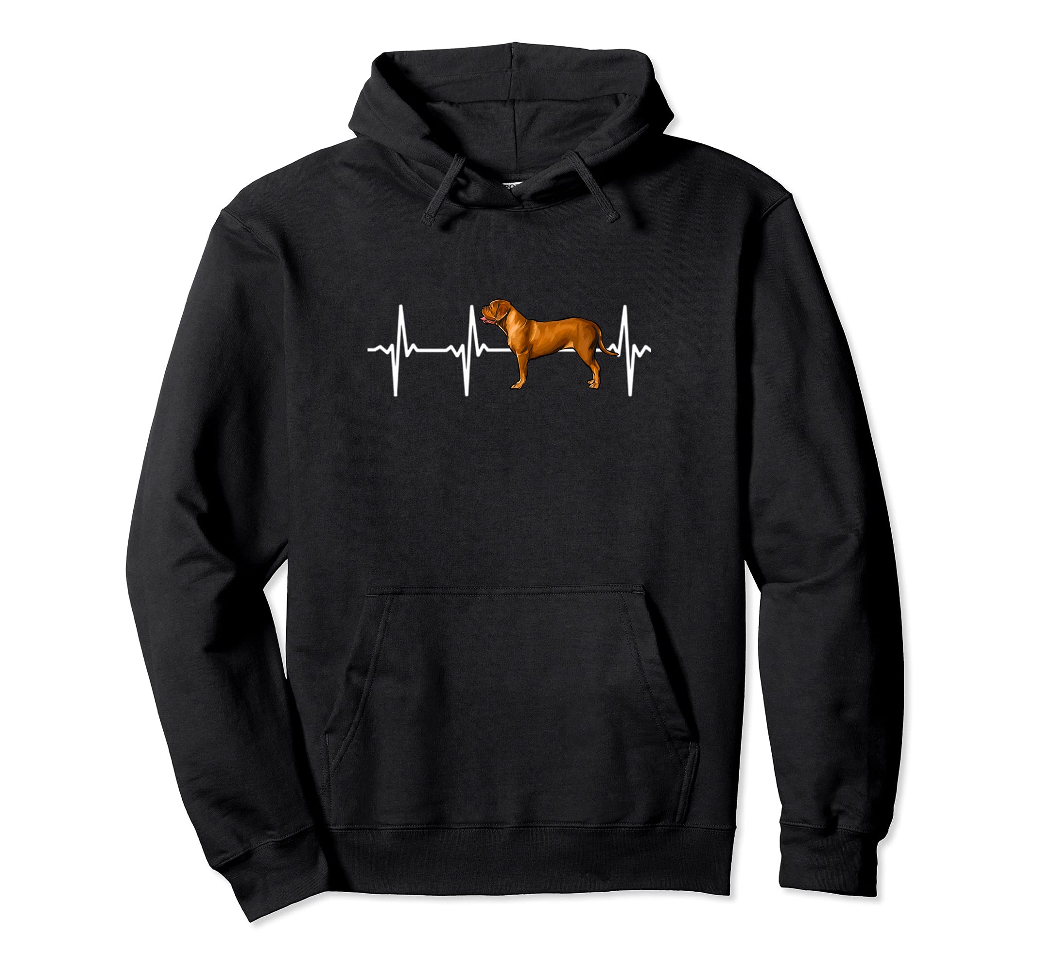 Dogues de Bordeaux Heartbeat Love My Dog Pullover Hoodie