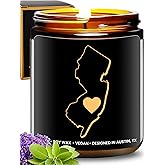 New Jersey Candle, Thoughtful New Jersey Themed Souvenir & Gifts for Men and Women, Unique State Gifts, Best Sentimental Gift for Moving Away, Ideal for Birthday, Christmas, Graduation, Gift Ready