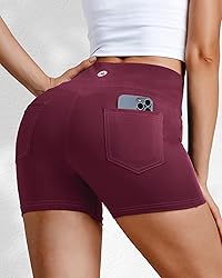 VOOVEEYA 5"/8" High Waisted Yoga Biker Shorts with