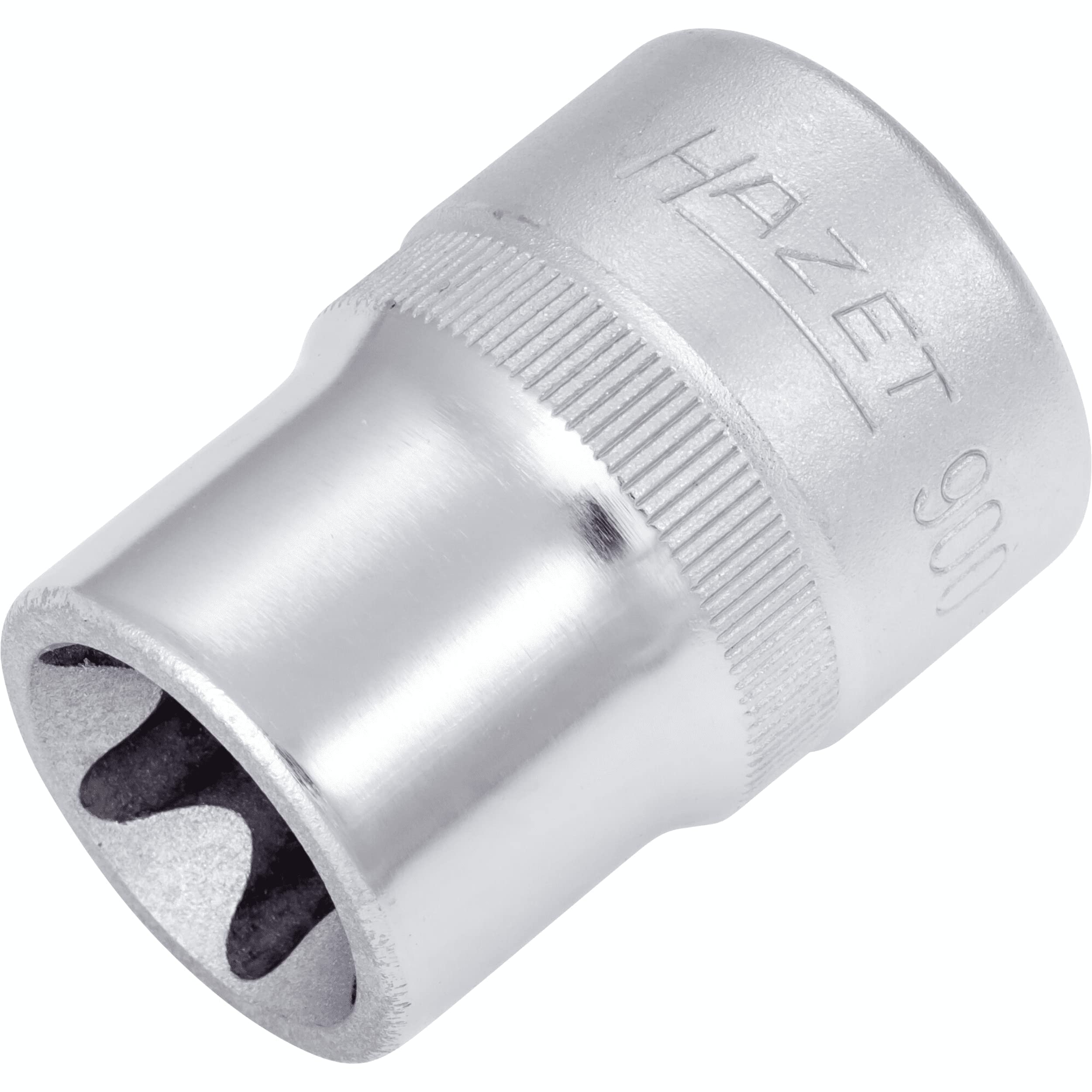 HAZET 900-E20 38 mm E 20 Torx Profile Socket - Chrome-Plated/Polished