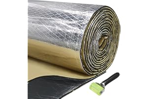 BUYUNEED 10mm Closed Foam Sound Deadening & Road Noise Vibration Resistance Pad ,Car RV Boat Engine Compartment /Trunk Heat Insulation Roll Mat Sticks Well (75"x40")