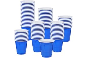MUNILAIL 100 Pack 2 oz Plastic Shot Cups Disposable Shot Glasses Navy blue Shot Cups for Party Wedding Wine Beer Shooting Games Mini Shot Cups