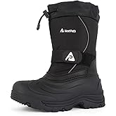 Nextpath Men's Snow Boots 12/14 inch Snow Boots For Men Waterproof Insulated Mens Winter Work Boots with Removable Liner Black Winter Boots