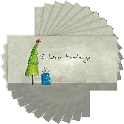 Cartoline Di Natale Con Busta Aziendale Famiglie Di Natale Saluti Partner Commerciali Clienti Dipendenti Di Natale Planer I 10 X Natale Biglietti Di Auguri Per Lavoro O Privato Amazon It Cancelleria E Prodotti