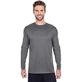 C2 Sport Men's Athletic Performance T-Shirt, Graphite, Large