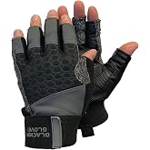 Glacier Glove Unisex Stripping Quick-Dry Outdoor Fishing Gloves | Durable, Flexible, Fingerless, with Extended Velcro Cuff
