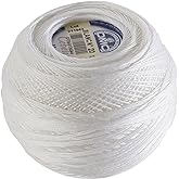DMC 167G 20-Blanc Cebelia Crochet Cotton, White, 405-Yard, Size 20