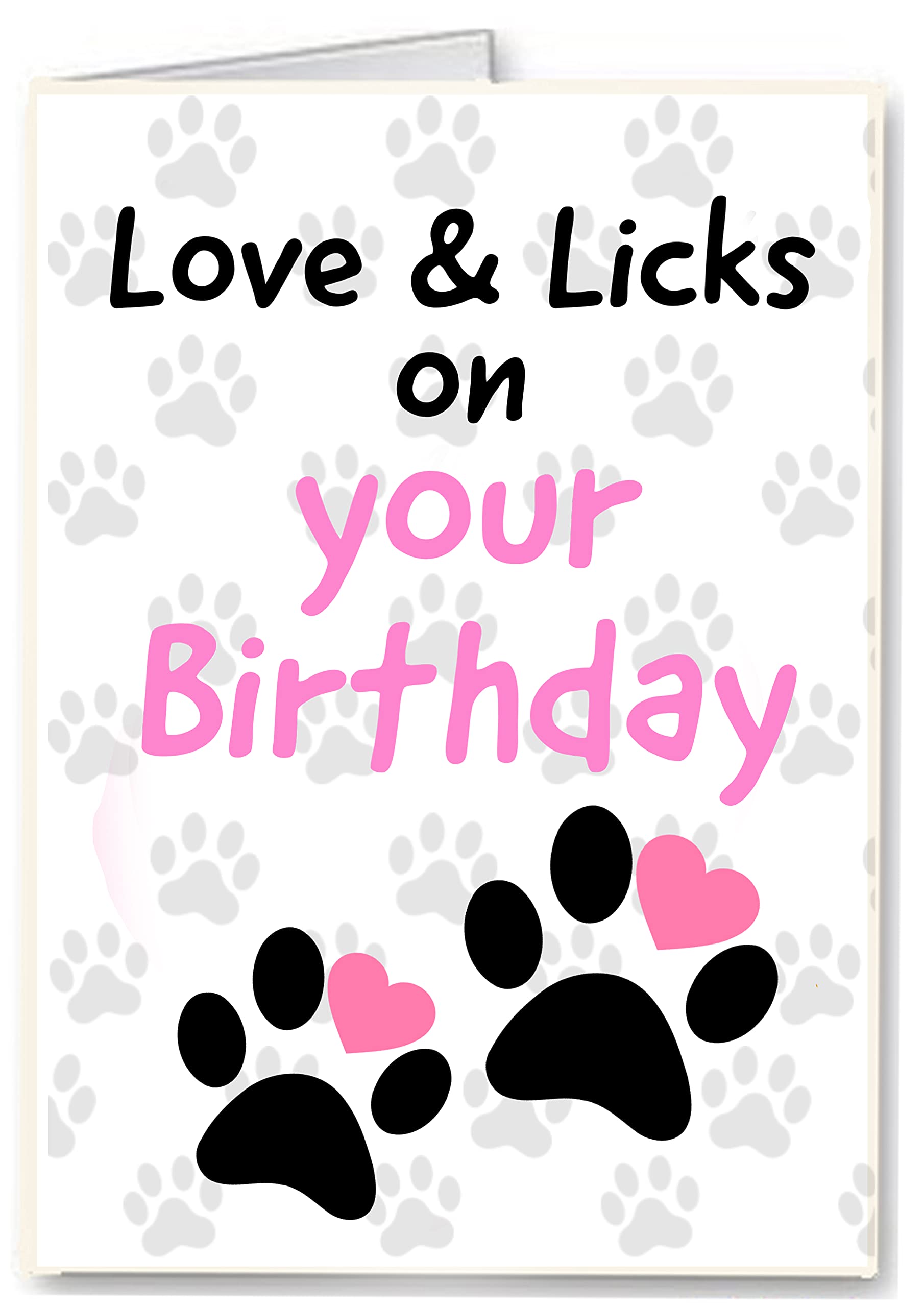 Happy Birthday from The Dog - Premium Quality Card