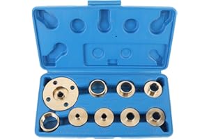 Generic Versatile Brass Router Guide Kit Efficiently Enhances Woodworking Projects, 11 Piece Template Bushing Set for Precisi