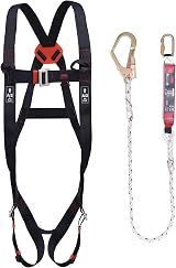 JSP SPARTAN Fall Arrest Kit Harness Lanyard Black Height Safety EN 361 EN 355 view 1