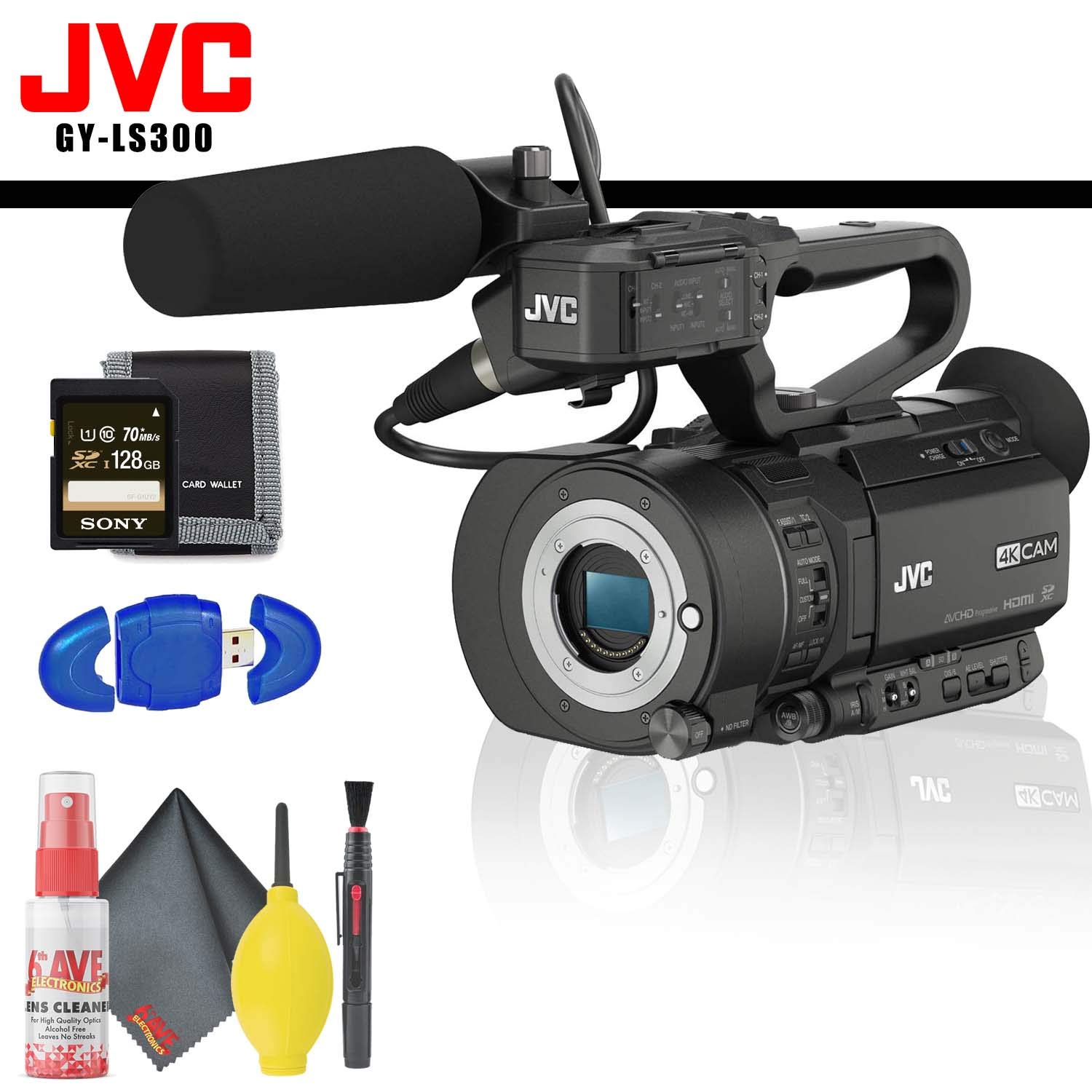 JVC GY-LS300 4KCAM Handheld S35mm Camcorder (Body Only) Memory
