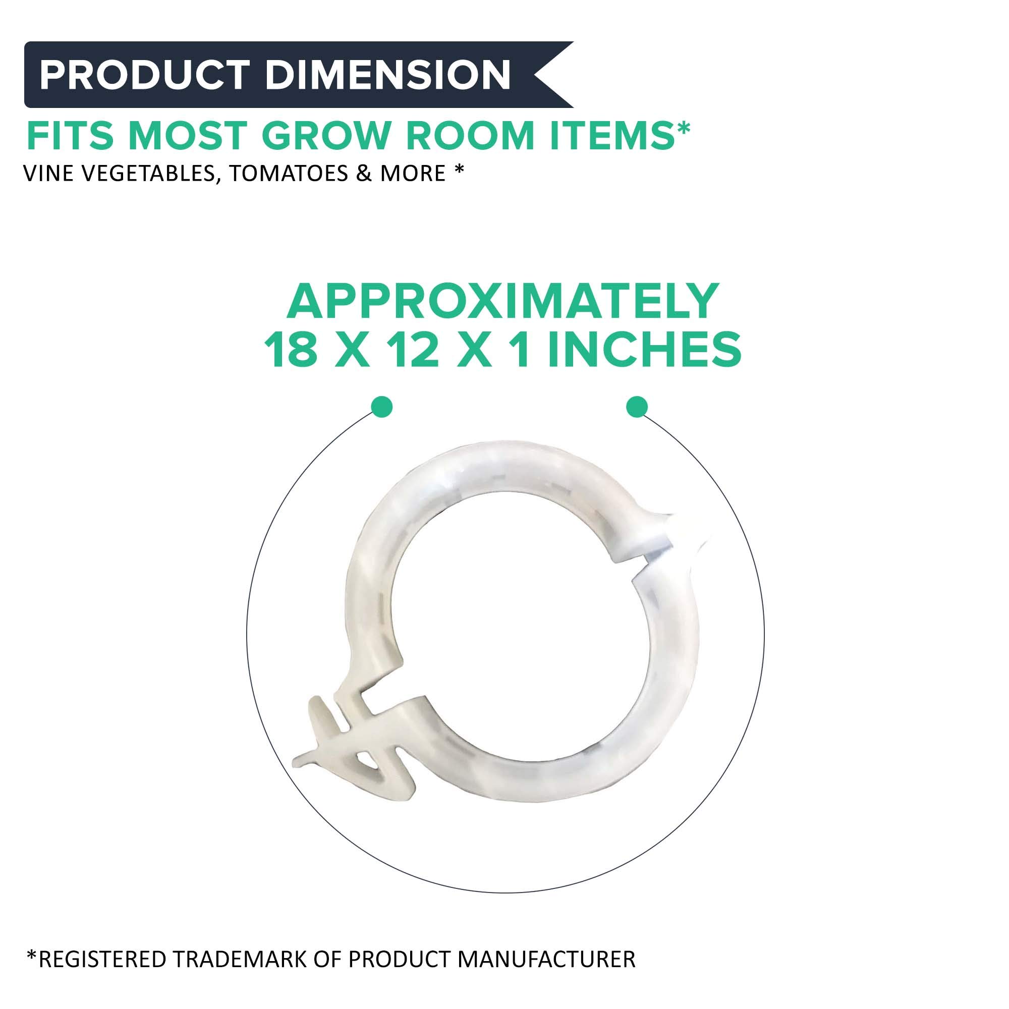 Think Crucial Durable Garden Trellis Clips Generic Crop Clips Fits