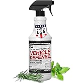 Exterminators Choice Vehicle Defense Spray - 32 Ounce Peppermint Car Spray for Mice & Rats - Rat Protection for Car Engine - Anti Squirrel Solution for Vehicles & Trucks